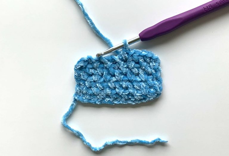 Top 5 Crochet Stitches to use with Velvet Yarn - Tiny Couch Crochet