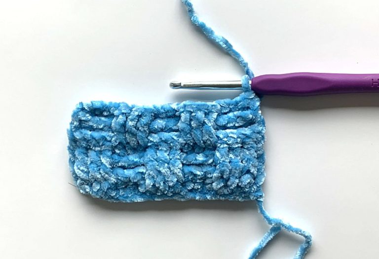 Top 5 Crochet Stitches to use with Velvet Yarn - Tiny Couch Crochet