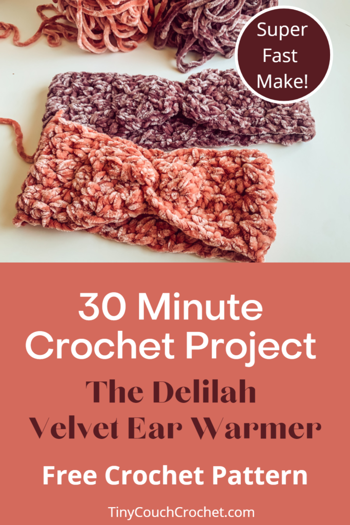 Grace Ribbed Ear warmer Crochet Pattern Easy Beginner Gift Project 