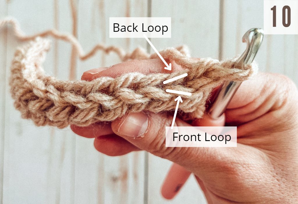 How to Do a Slip Stitch Back Loop Only - First The Coffee Crochet