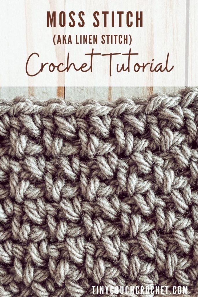 How to crochet moss stitch