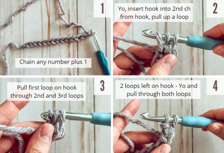 Herringbone Half Double Crochet Stitch Tutorial (modern crochet stitch ...