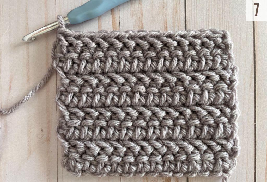 The Herringbone Half Double Crochet Stitch - The Birch Cottage