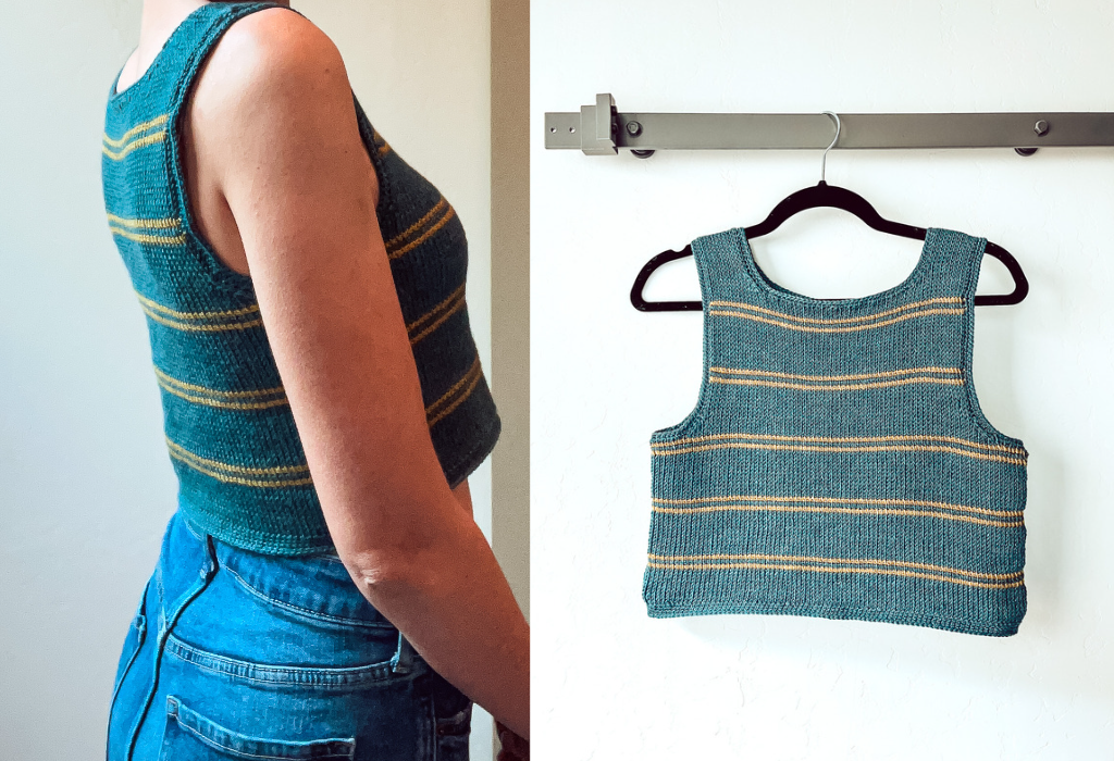 Knit Crop Tank Top Sewing Pattern XS-5XL