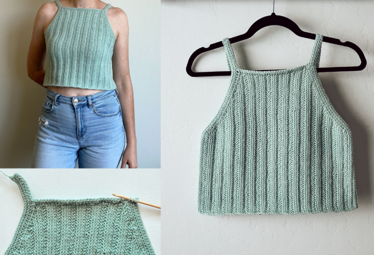 Tunisian Crochet Tank Top Pattern - August Tank - Tiny Couch Crochet